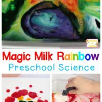 Preschoolers will love this amazing science demonstration on surface tension! This magic milk rainbow science experiment is perfect for little scientists.