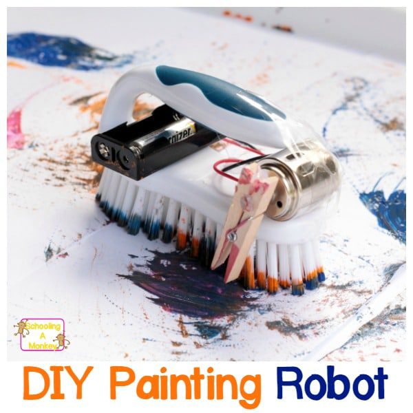 If you love robots, you'll love this amazing painting brush bot that paints all on its own! Kids will be delighted they can build their own robot!