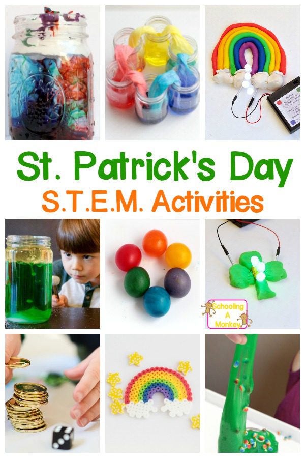 St. Patrick's Day crafts are not the only activity you can do this March! Bring some STEM to the holiday with these hands on St. Patrick's Day STEM activities for kids! St. Pactrick’s Day STEAM has never been this fun! #stemactivities #steamactivities #stemed #stpatricksday #stpatricksdayactivities