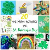 These St. Patrick's Day fine motor activities are the perfect way to help little ones build fine motor skills in a fun, seasonal way! So cute!