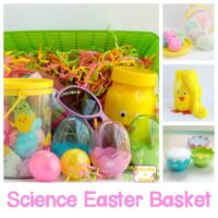 If you don't want to overload your kids with candy this Easter, try making a science Easter basket instead using stuff from The 99 Cents Only store!