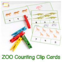 Zoo Number Clip Cards 1-10
