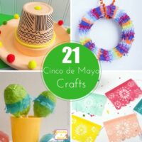 Kids will love these Cinco de Mayo crafts perfect for a Cinco de Mayo theme, or for any Mexico learning theme or Cinco de Mayo activities.