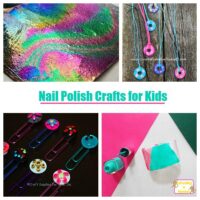 Nail polish isn't just for nails! These nail polish crafts for kids are kid-friendly nail polish crafts and are simple and fun for kids!