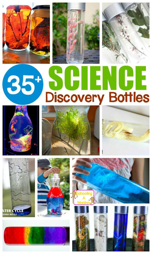 Science lessons don't have to be complicated! These simple science discovery bottles make it easy to learn about science in a hands-on, mess-free way!