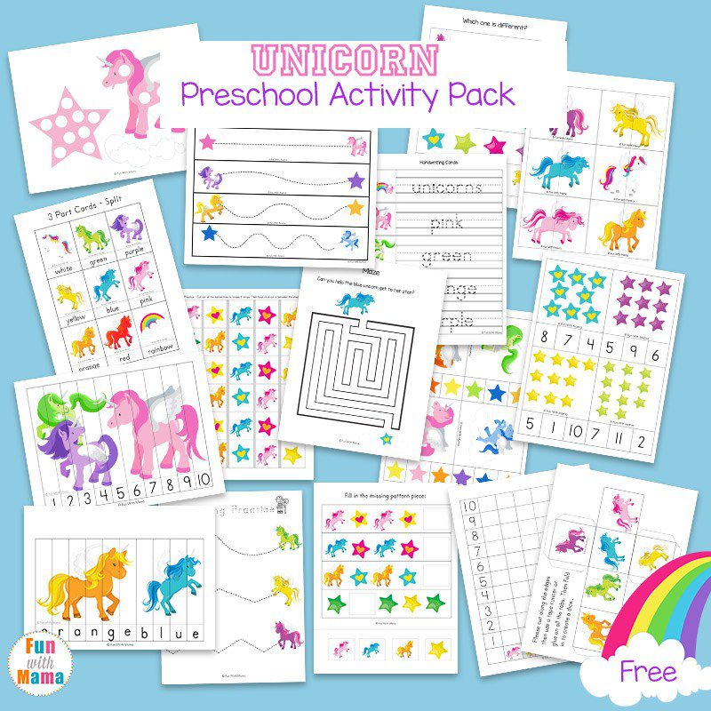 Did you know that you can learn with unicorns? These unicorn activity ideas feature the mythical unicorn and help kids learn along the way!