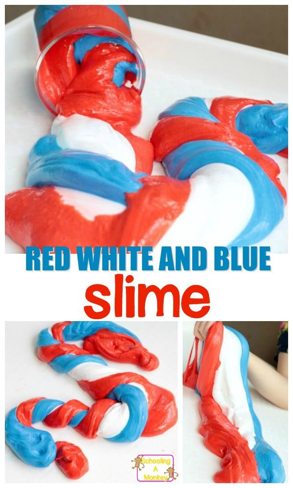 If you love America, you'll love this fluffy slime recipe perfect for 4th of July! This 4th of July activity for kids is sure to be a ht!