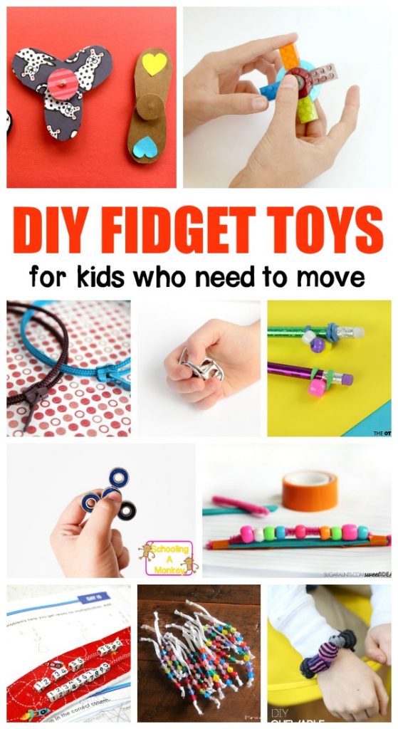 Don't waste money on buying fidgets for the classroom. Instead, make these DIY fidget spinners and fidgets for kids to use perfect for teaching ADHD.