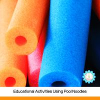 Kids will love these pool noodle activities. Learn with pool noodles and try these pool noodle STEM activities at home today!