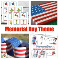 Build a Memorial Day theme or Memorial Day unit study with this collection of Memorial Day printables and activities for kids!