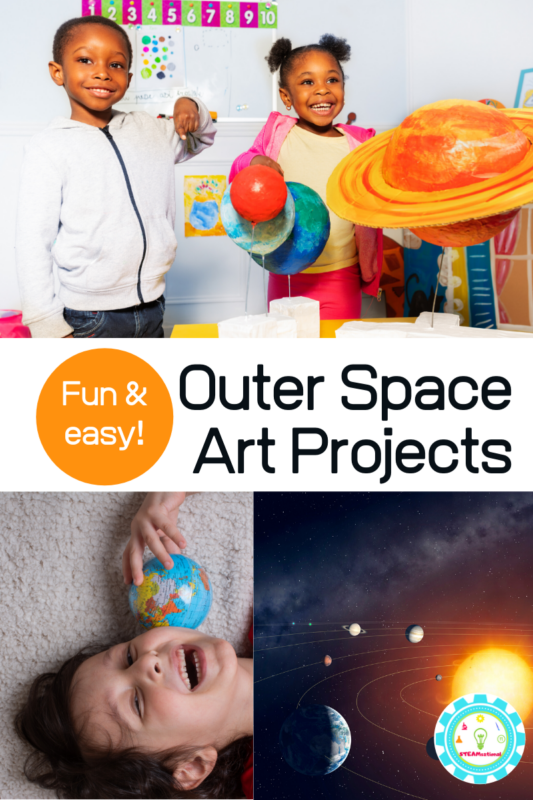 Kids will have a blast making these creative and fun outer space crafts. These crafts would be perfect for a space theme or summer kids crafts.
