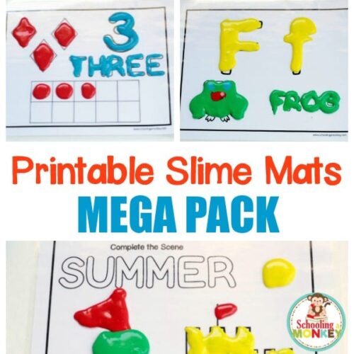 Early Learning Slime/Playdough Mats MEGA PACK