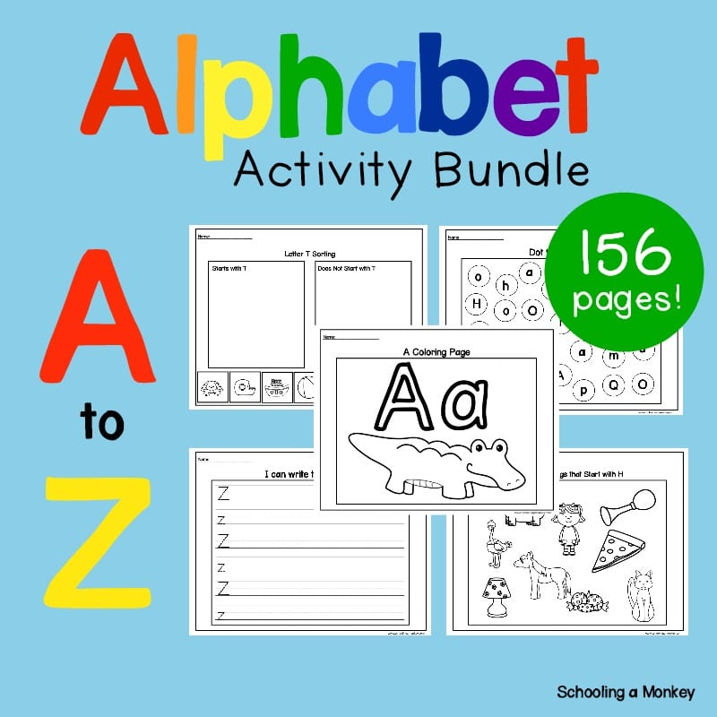 The alphabet activity bundle gives kids the tools they need to learn their letters! Teachers will love these no-prep alphabet activity pages!