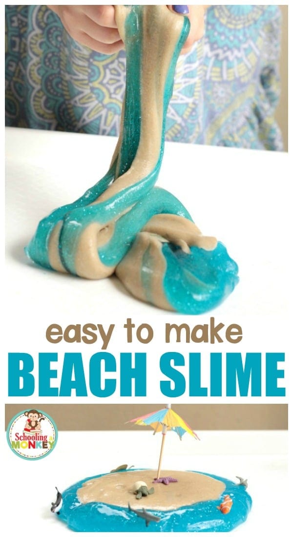 Create your own beach slime at home with this easy-to-follow recipe! This beach slime is the perfect craft to transport you to the seaside - all you need is a few materials and some creativity.