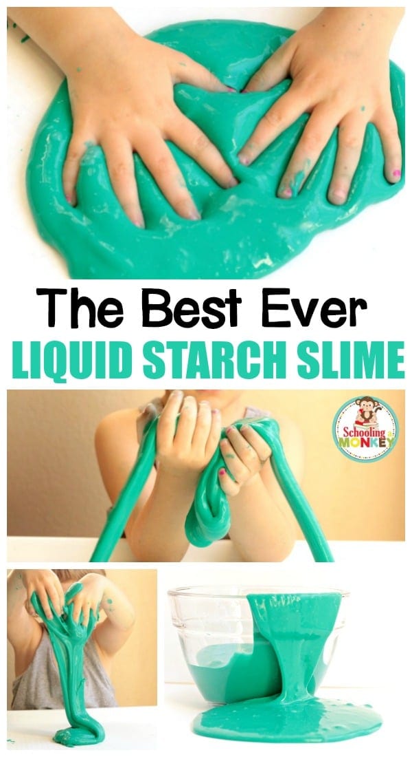 If you're stumped on how to make slime with liquid starch, look no further! This simple laundry starch slime recipe is a foolproof slime recipe making liquid starch slime. The perfect liquid starch slime recipe is right here teaching you how to make slime with Sta Flo. #slime #slimer #slimerecipe #kidsactivities