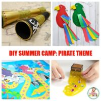 Build your own pirate summer camp right at home! These fun pirate activities will make a magical backyard summer camp and screen free fun for kids!