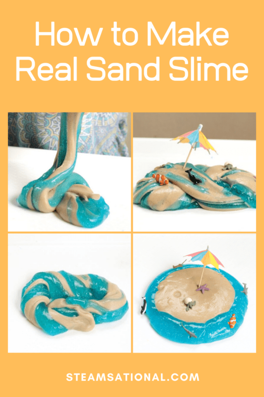 slime with sand
