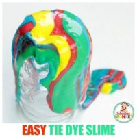Slime is fun! Learn how to make tie dye slime in this fun variation on the classic liquid starch slime recipe. The perfect summer activity for kids!