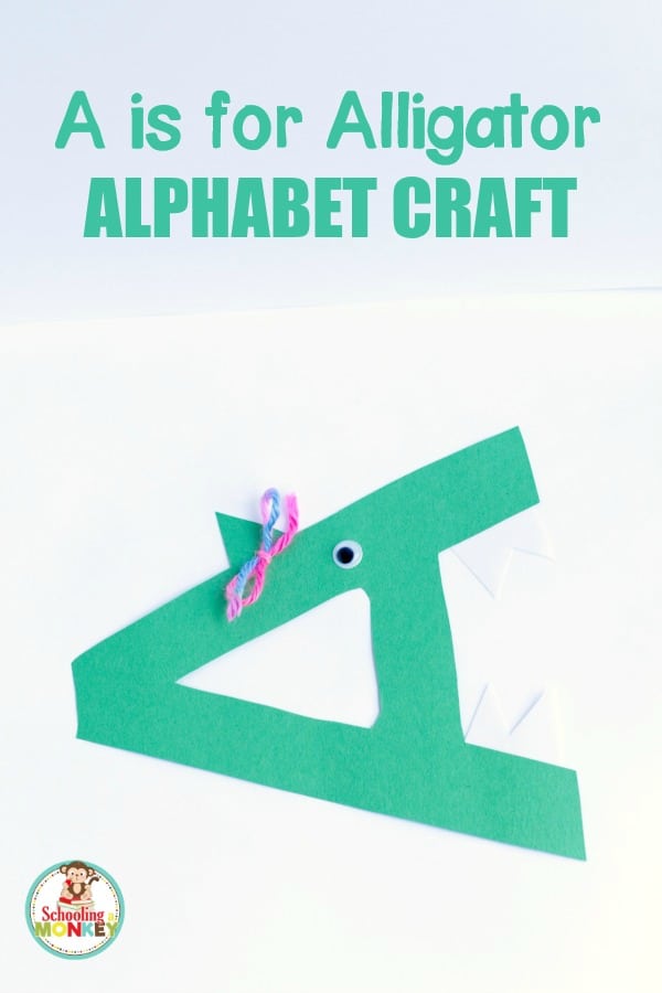 Make learning the letter A so much more fun with this hands-on A is for alligator letter craft! Kids will love putting together this simple alphabet craft.