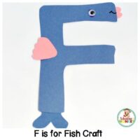 Make learning the letter F fun with this low-prep F is for fish letter craft! This alphabet craft is the perfect kindergarten learning activity.