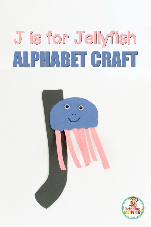If you love the letter J, you won't want to miss making this adorable J is for jellyfish letter craft! Kids will love how much fun this is!