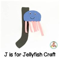 If you love the letter J, you won't want to miss making this adorable J is for jellyfish letter craft! Kids will love how much fun this is!