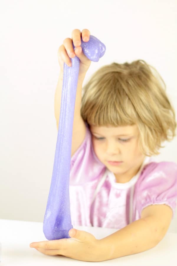 Kids will love this sparkly Sofia the First Slime inspired by the Amulet of Avalor! This slime would make a perfect Sofia the First party favor.