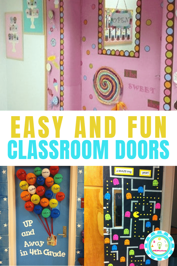 Make the first day back to school a blast with these creative classroom door decoration ideas! You'll be the star teacher with these classroom hallway decorations! #classroomdecor #teaching #backtoschool #iteachtoo