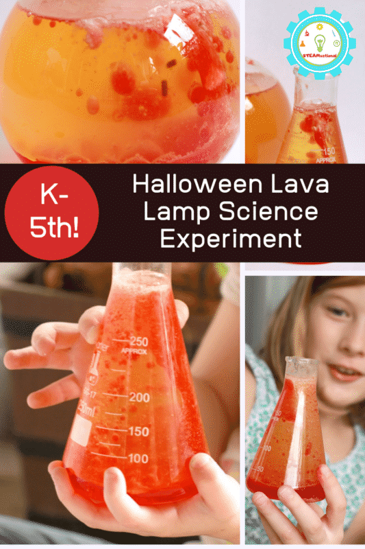 halloween lava lamp science experiment