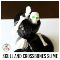 Mix science and Halloween when you make skull slime and turn it into a Halloween STEM activity! Kids of all ages will love this creepy science experiment.