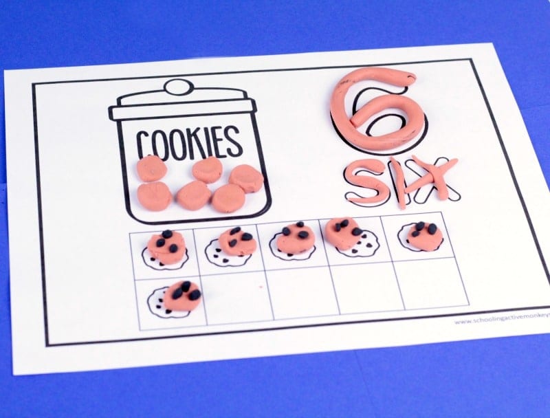 Make learning and counting a blast with these cookie counting playdough mats! They are the perfect cookie activity to try during a cookie theme!