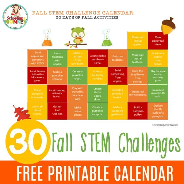 Love STEM? Love the fall? You'll love these hands-on STEM activities with a fall and Thanksgiving twist! STEM activities for fall are super fun!