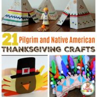 These pilgrim crafts for kids and native American crafts for kids bridge the gap between history and fun. Perfect for Thanksgiving classroom crafts!