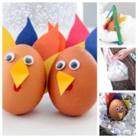 Thanksgiving is a blast with a turkey egg drop experiment. The perfect Thanksgiving STEM activity! Thanksgiving activities for kids have never been so fun!