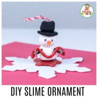 Slime lover? Make this super fun DIY slime ornament to show the world how much you love slime! This kid-made ornament is fun for all ages!