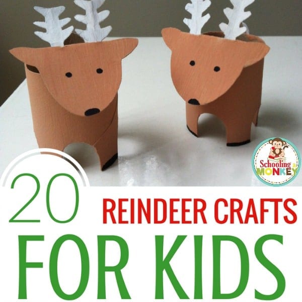 These reindeer crafts for kids are completely magical and a fun way to celebrate the Christmas season in the classroom or at home!