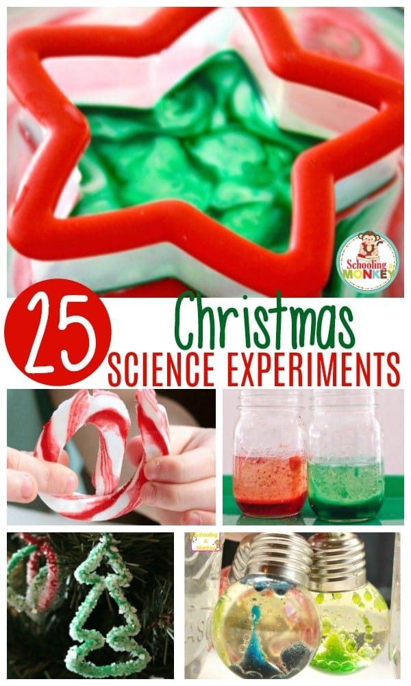 These are the best Christmas science experiments for kids that will keep them loving science the entire Christmas season. Make science fun again! #stemed #sterm #handsonlearning #chrsitmasactivities