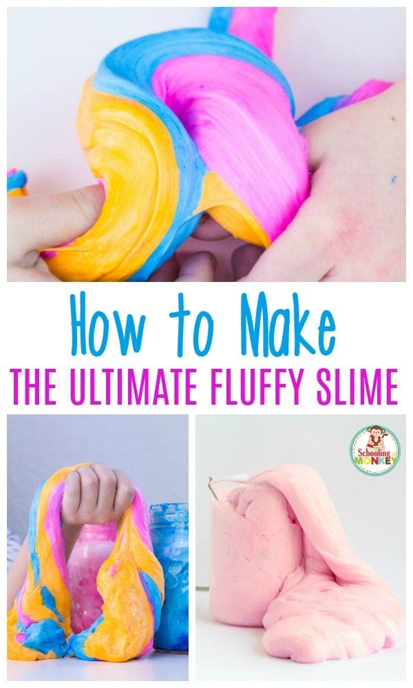 How to make fluffy slime, the best fluffy slime ever makes the best slime ever! Fluffy slime with liquid starch is the best slime. #slimerecipe #slime #sensory #kidsactivities