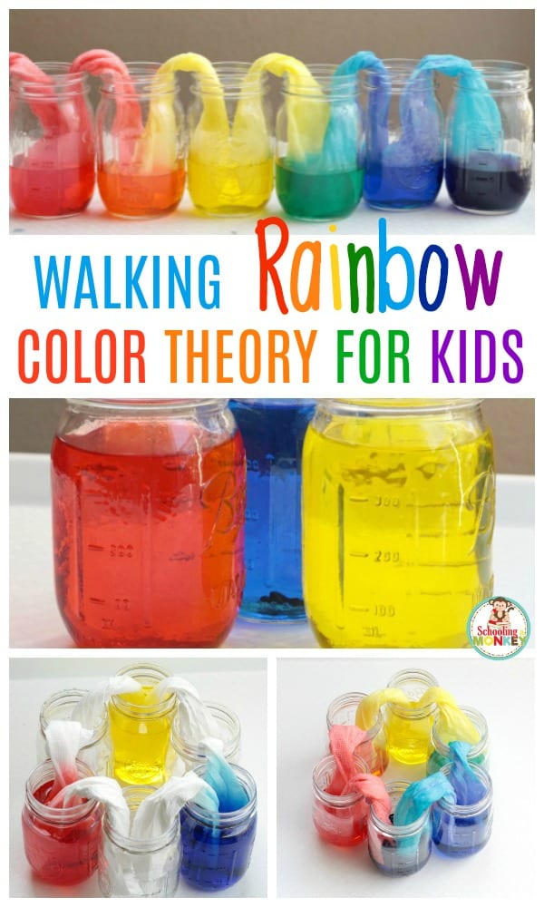 Kids will love making their very own walking rainbow from just three colors. This amazing walking rainbow experiment is the most fun walking water experiment ever! You'll have a blast with the rainbow walking water. #scienceexperiment #science #stemactivities #science