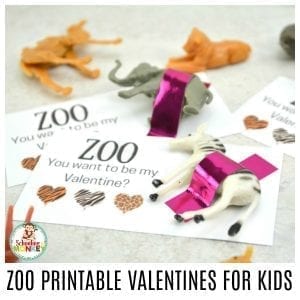 If you want the best non-candy valentine for kids, look no further than these zoo printable valentines for kids! Kids will love these punny valentines that include a toy zoo animal with every valentine.