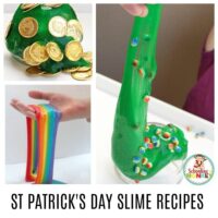 If you love slime, you'll adore these easy St. Patrick's Day slime recipes! These slime recipes for St. Patrick's Day provide the perfect balance between learning and fun. You won't want to miss trying these stretchy St. Paddy's day slime recipes!