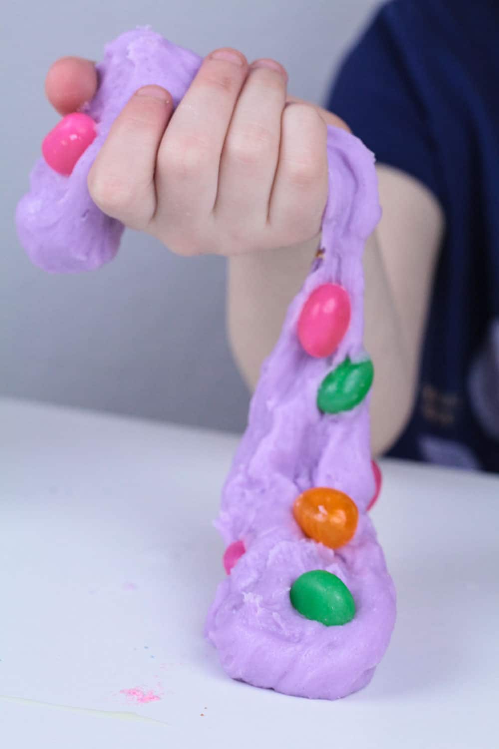 Learn how to make DIY lotion slime with these step-by-step instructions. Get perfectly soft and stretchy slime in five minutes!