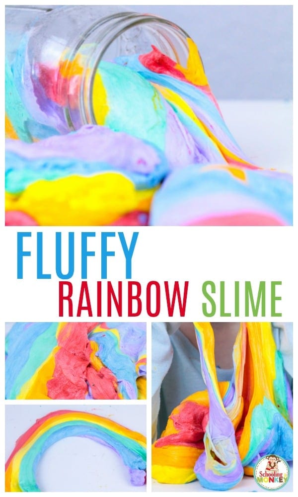 how to make fluffy rainbow slime 1