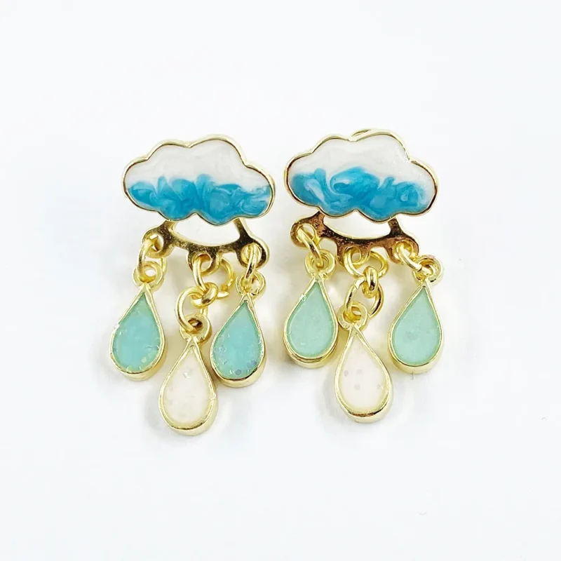 rain cloud earrings