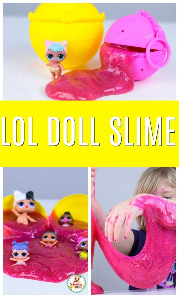 Do you love slime? Do you love LOL Dolls? Make this super fun LOL Doll slime that kids will love! This LOL Doll slime recipe makes a fun LOL Doll party favor and kids will love this new twist on LOL surprise dolls! There is so much fun with slime and LOL surprise dolls! #slimerecipes #slimer #kidsactivities #slime