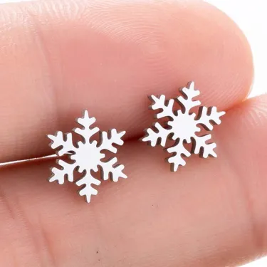snowflake earrings