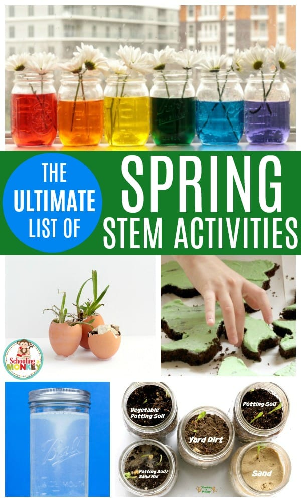 Make STEM learning more fun when you make it spring themed! These spring STEM activities for kids provide the perfect spring environment for STEM lesson plans and STEM learning challenges. Spring stem challenges are a fun way to bring STEM education into the classroom or home! #springactivities #stemed #stem #stemactivities