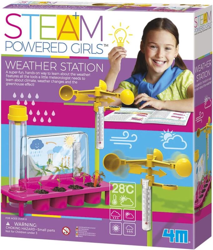 steam powered girls weather station