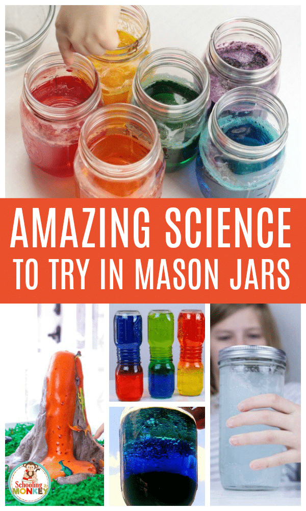 What can you do in a jar? Quite a lot! These mason jar science experiments are so much fun, and help teach kids the basics of the scientific method and science vocabulary even if you're not a science teacher! Make learning science fun again! It's not just a jar, it's a science jar! #stem #stemed #science #scienceexperiments #scienceforkids #scienceideas #scienceclass #masonjar #kidsactivitiies