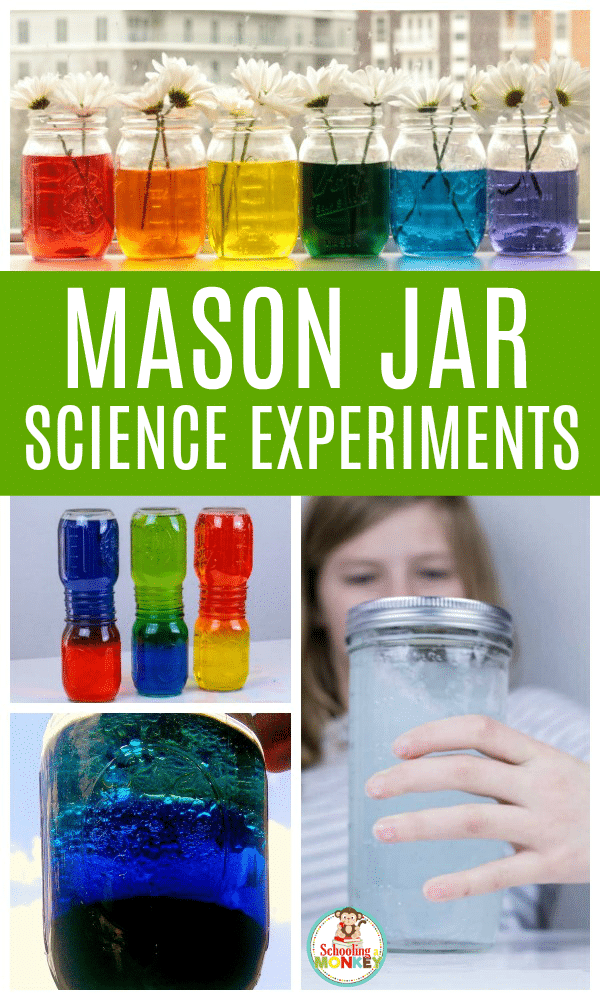 What can you do in a jar? Quite a lot! These mason jar science experiments are so much fun, and help teach kids the basics of the scientific method and science vocabulary even if you're not a science teacher! Make learning science fun again! It's not just a jar, it's a science jar! #stem #stemed #science #scienceexperiments #scienceforkids #scienceideas #scienceclass #masonjar #kidsactivitiies